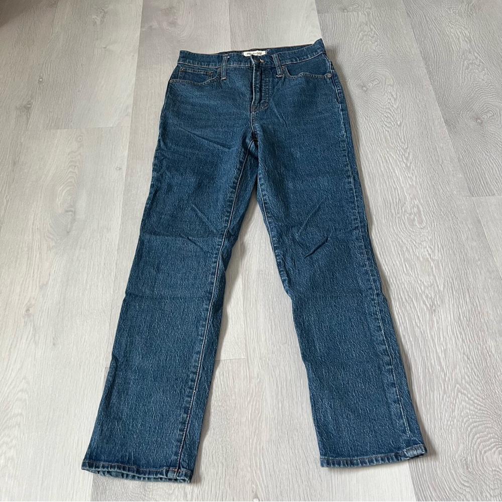 MADEWELL THE VINTAGE PERFECT JEANS BLUE WASH HIGH RISE 26
